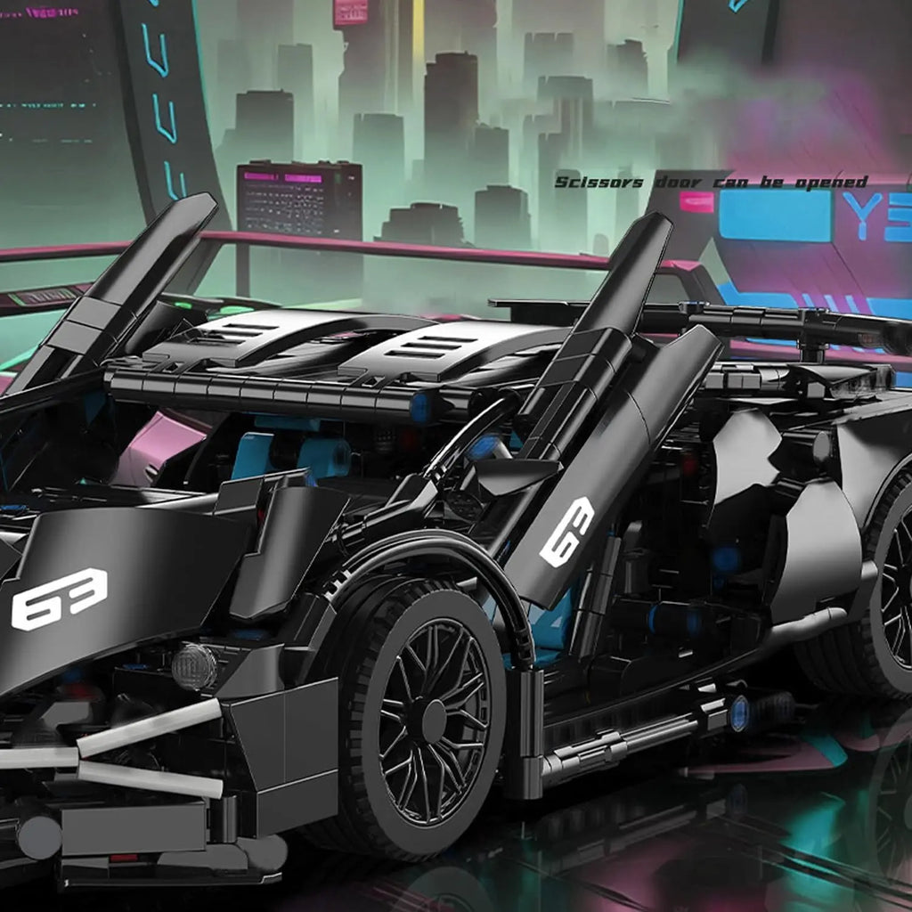 36 x 16,5 x 8 cm Techniczny model samochodu wyścigowego, klocki budowlane, Technic, dorośli, 1:14, DIY, klocki Supercar, puzzle, zabawki, prezent dla dzieci i dorosłych