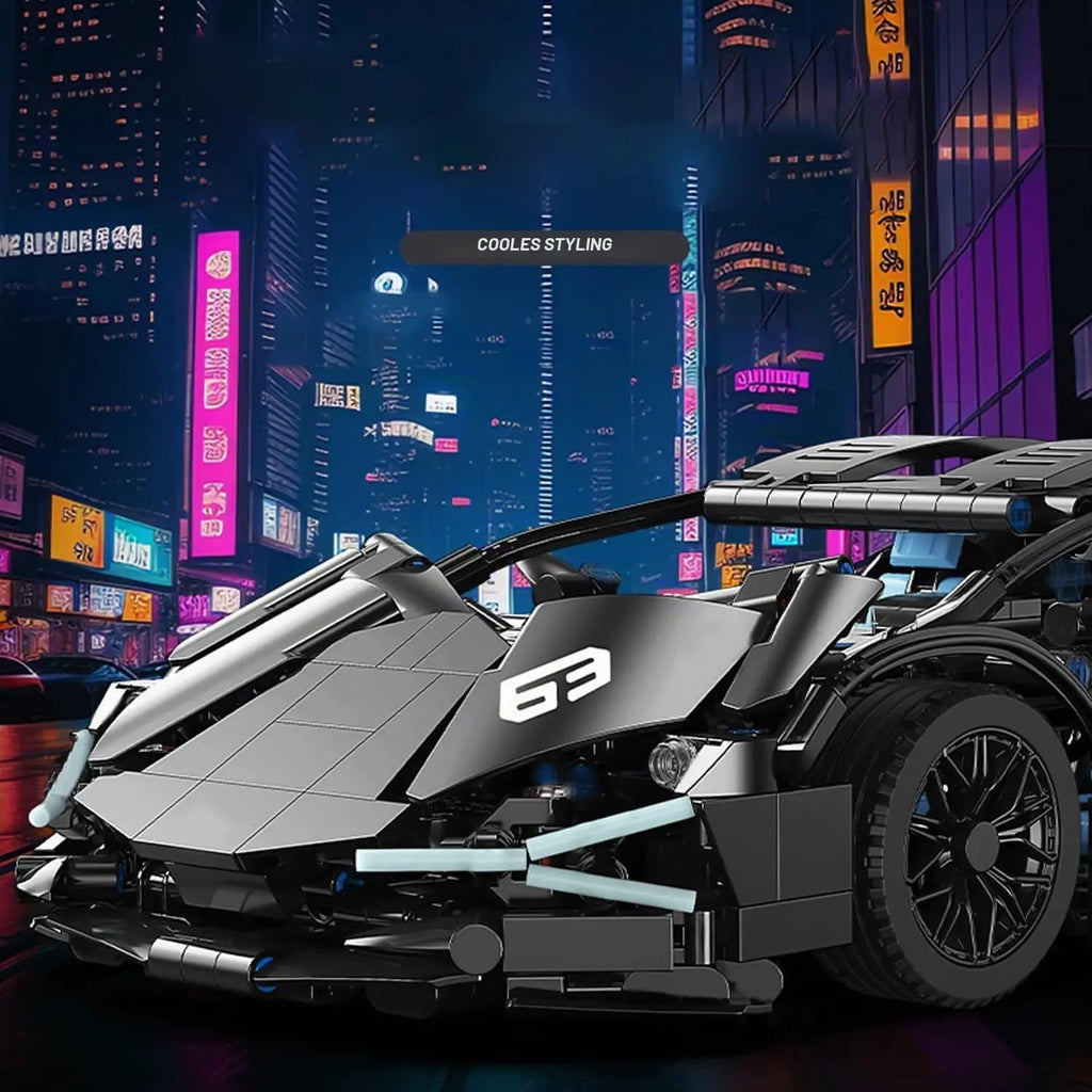 36 x 16,5 x 8 cm Techniczny model samochodu wyścigowego, klocki budowlane, Technic, dorośli, 1:14, DIY, klocki Supercar, puzzle, zabawki, prezent dla dzieci i dorosłych