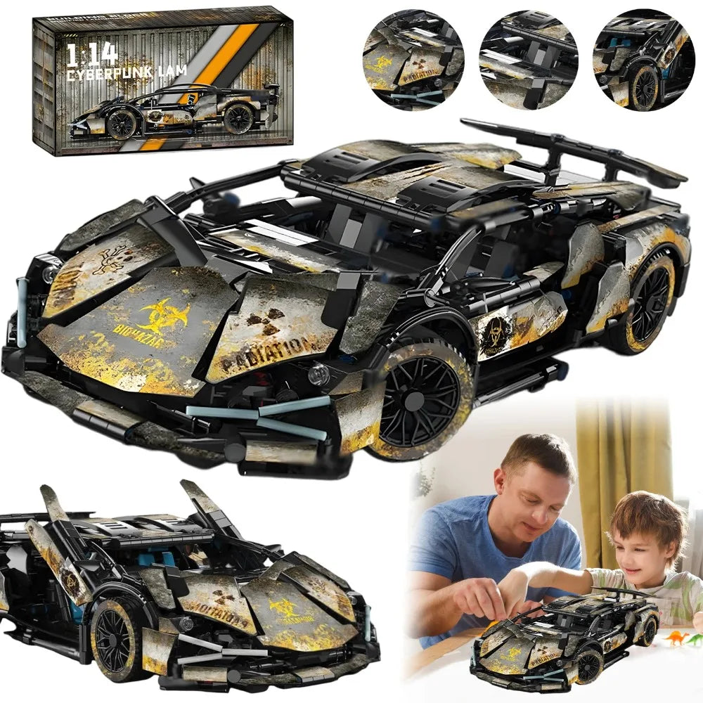 Zestaw klocków Supercar, Zestaw klocków Super Sports Car, 1314 elementów 1:14 Drift Car, Zestaw klocków dla dorosłych, Zestaw klocków Technic Sports Car, Model samochodu wyścigowego, Zestaw klocków dla dorosłych o wysokim poziomie trudności