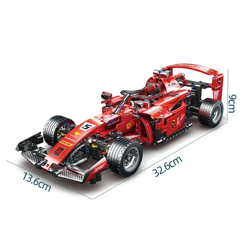 Zestaw klocków technicznych NOWY samochód wyścigowy F1 z 2025 roku. Zestaw modeli MOC. Klocki montażowe DIY. Kreatywne zabawki edukacyjne dla dzieci.