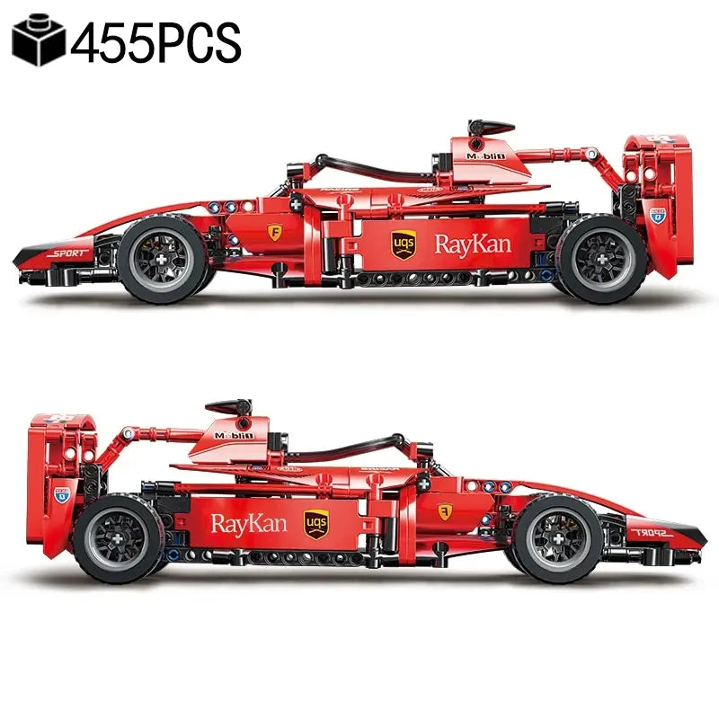 Zestaw klocków technicznych NOWY samochód wyścigowy F1 z 2025 roku. Zestaw modeli MOC. Klocki montażowe DIY. Kreatywne zabawki edukacyjne dla dzieci.