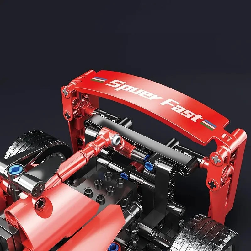 Zestaw klocków technicznych NOWY samochód wyścigowy F1 z 2025 roku. Zestaw modeli MOC. Klocki montażowe DIY. Kreatywne zabawki edukacyjne dla dzieci.