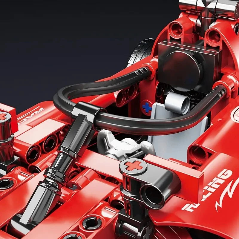 Zestaw klocków technicznych NOWY samochód wyścigowy F1 z 2025 roku. Zestaw modeli MOC. Klocki montażowe DIY. Kreatywne zabawki edukacyjne dla dzieci.