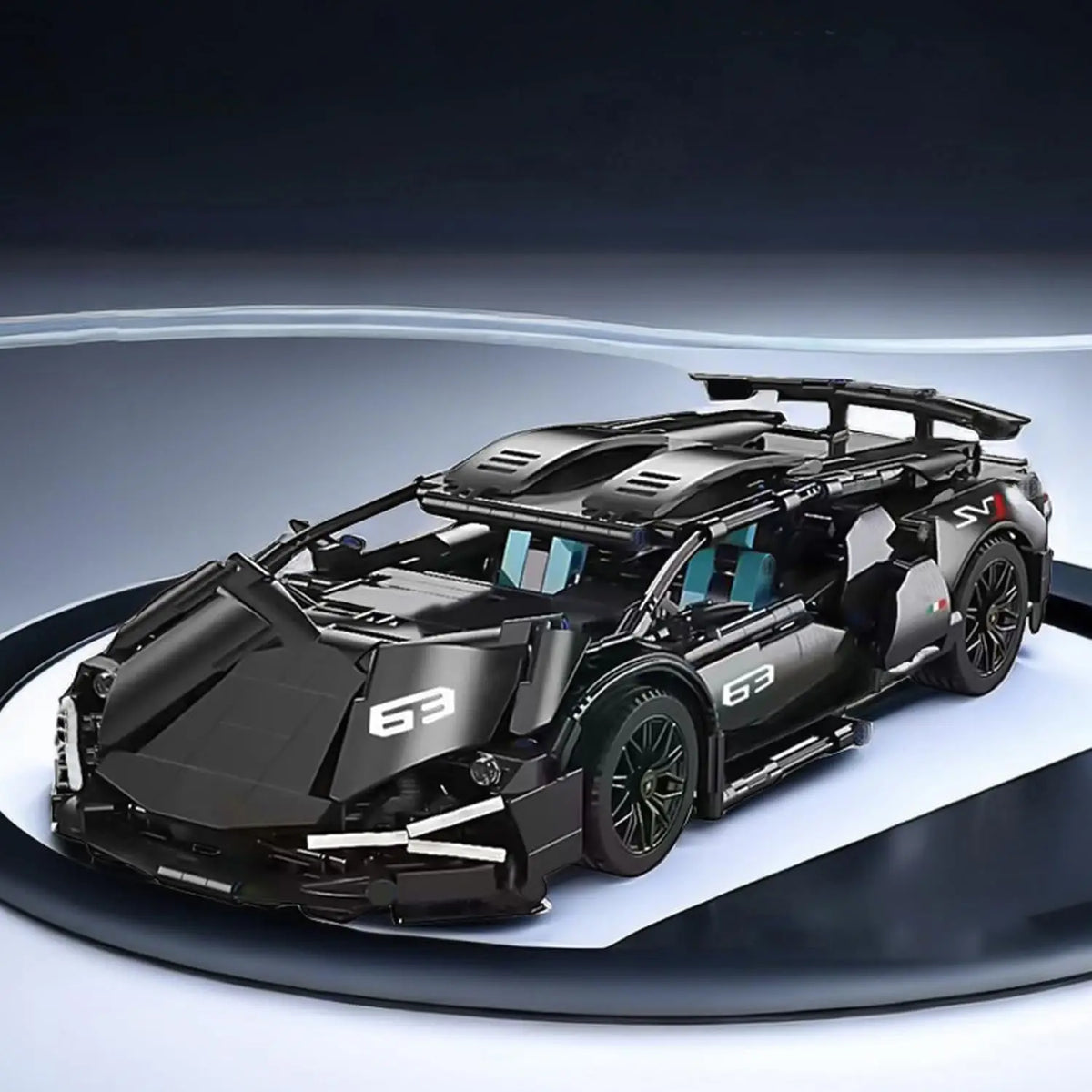 36 x 16,5 x 8 cm Techniczny model samochodu wyścigowego, klocki budowlane, Technic, dorośli, 1:14, DIY, klocki Supercar, puzzle, zabawki, prezent dla dzieci i dorosłych